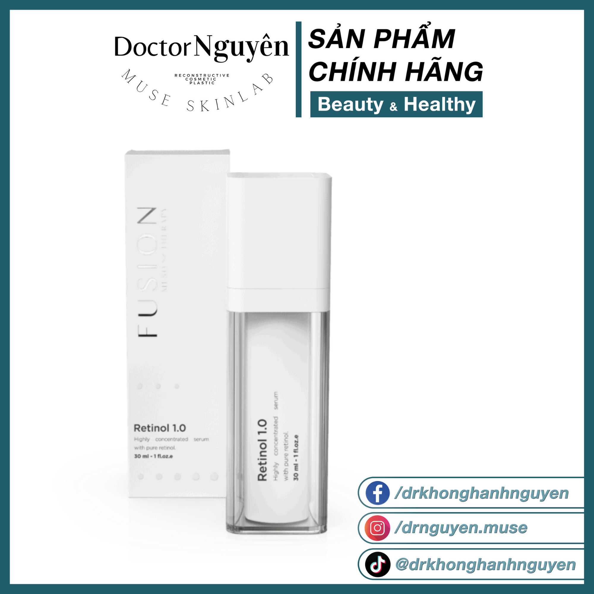 [HÀNG NHẬP KHẨU] Kem Dưỡng Da Chống Lão Hóa Fusion Retinol 1.0
