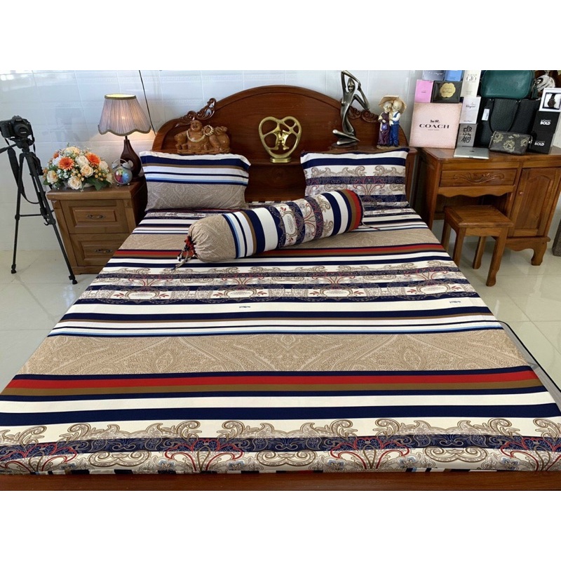 Drap ga thun lẻ nệm cao dưới 15cm, mẫu mã đa dạng, chất mịn mât