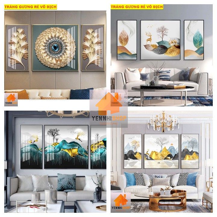 Tranh tráng gương cỡ to dài 1,8m KÈM QUÀ TẶNG 🍀SALE KỊCH SÀN🍀 Yennhi_Shop xả tranh treo tường, tranh pha lê, tranh bộ 3 bức treo phòng khách