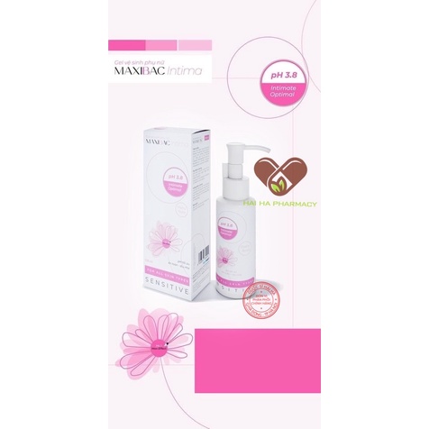 Dung dịch vệ sinh phụ nữ , xịt phụ khoa- maxibac intima làm sạch ngừa viêm nhiễm nấm ngứa,lộ tuyến, khử mùi
