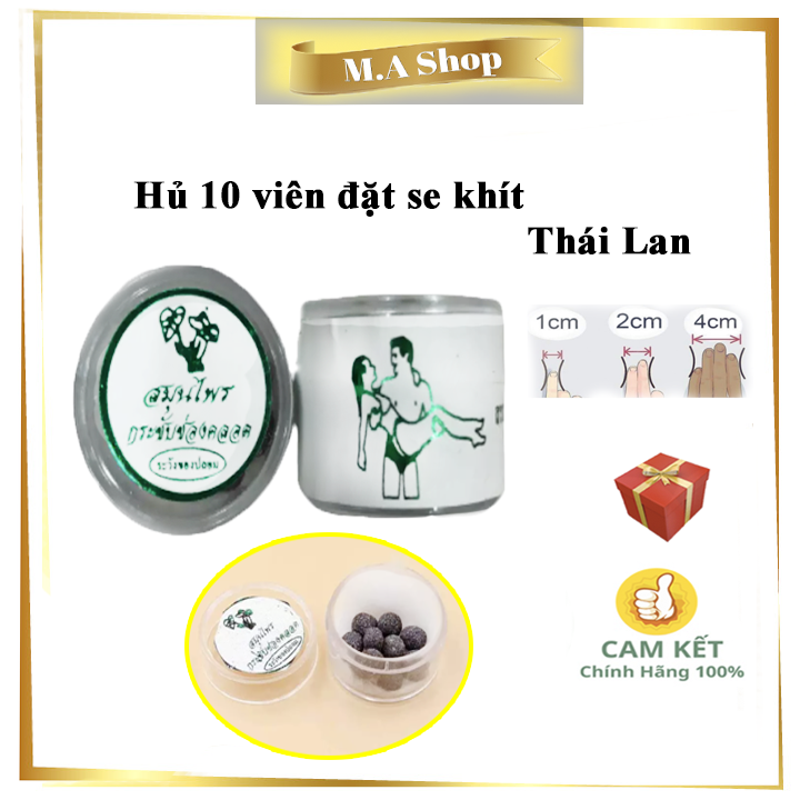 2 hộp viên đặt se khít Thái Lan chăm sóc nữ giới - hũ 10 viên - Ma Shop