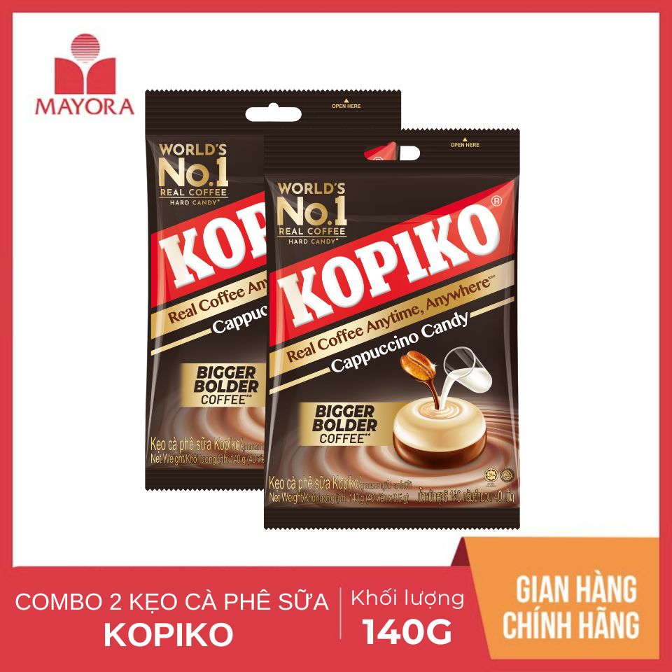 Combo 2 kẹo cà phê sữa kopiko 140g