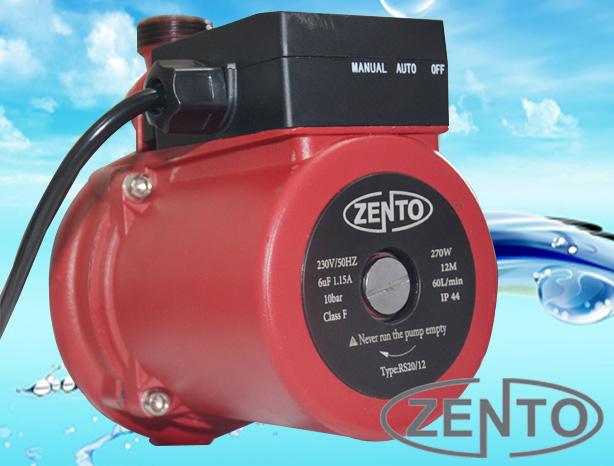 Máy bơm tăng áp nước nóng 270w zento zt-rs20/12