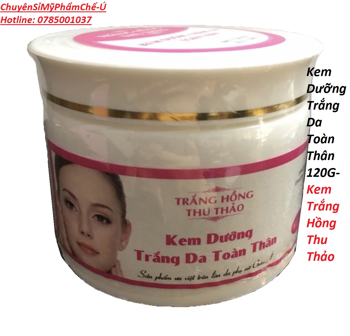 Kem dưỡng trắng da toàn thân 120g - kem trắng hồng thu thảo