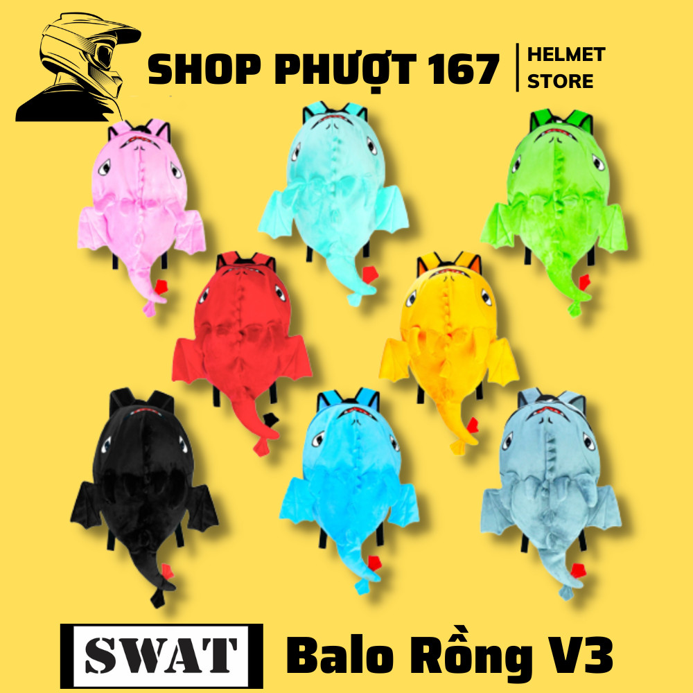 Balo Con Rồng đủ màu Đẹp hơn Balo Khủng long, loại mới nhất và vải nhung