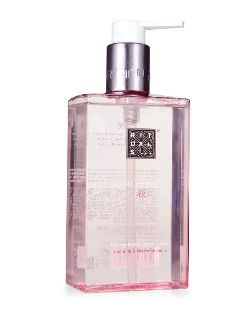 Gel rửa tay rituals the rituals of sakura blossoming hand wash rice milk & cherry blossom 300ml nội địa Mỹ