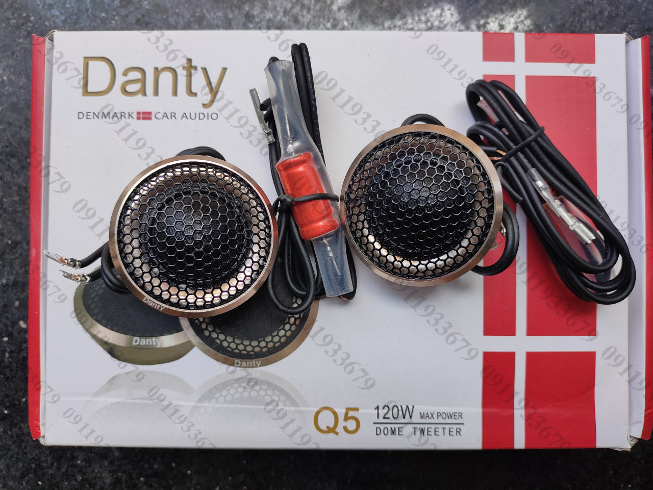 Hcm- loa treble danty q5 kèm dây tụ phân tần ,đế để loa , 1 bộ 2 loa