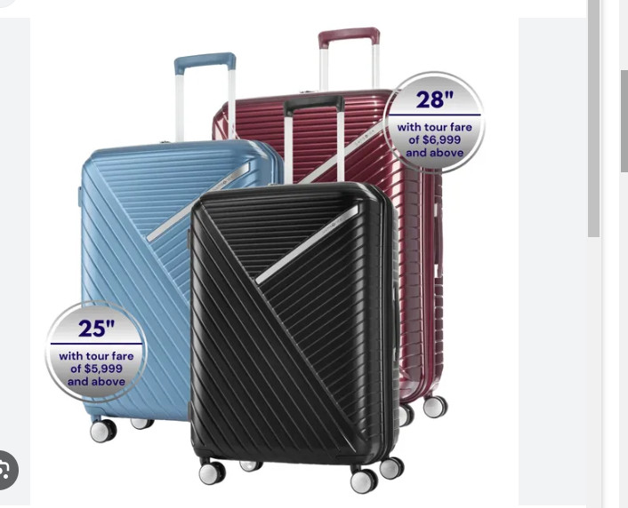 Vali kéo Samsonite USA khóa TSA quốc tế hoa kỳ PP SIZE 20 SIZE24 & SIZE28