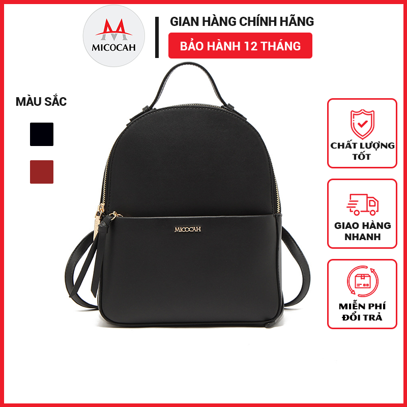 Balo Nữ Thời Trang Chính Hãng MICOCAH Đi Học Đi Chơi Phong Cách Hàn Quốc Sang Chảnh Chất Da Cao Cấp Cực Đẹp MC19 - Micocah Mall