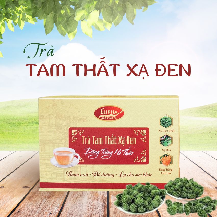 Trà Đông Trùng Hạ Thảo Tam Thất Xạ Đen - Sản phẩm của TraphacoSapa - Bồi bổ sức khỏe, tăng cường sức đề kháng, giúp ngủ ngon - pp Cafe Thượng