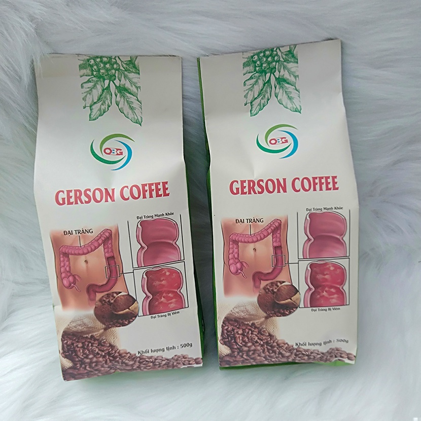 Cafe thải độc đại tràng Gerson Coffee dạng túi lọc (gói 500g, có 45 túi lọc cho 45 lần sử dụng)