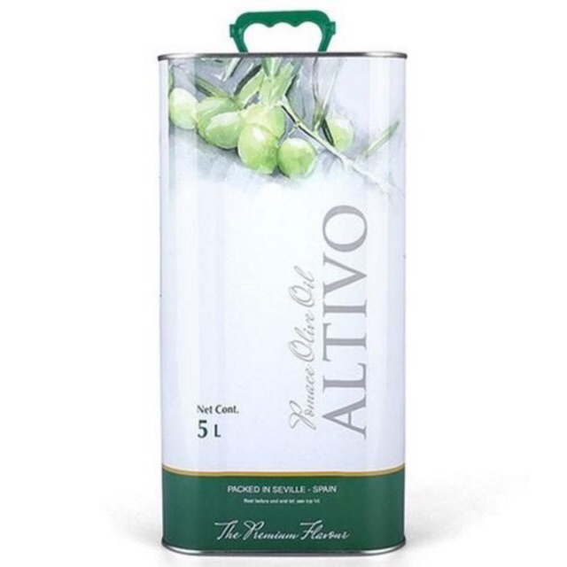 Dầu oliu 5 Lít nguyên chất Altivo 100% từ quả oliu - Dầu Oliu Pomace