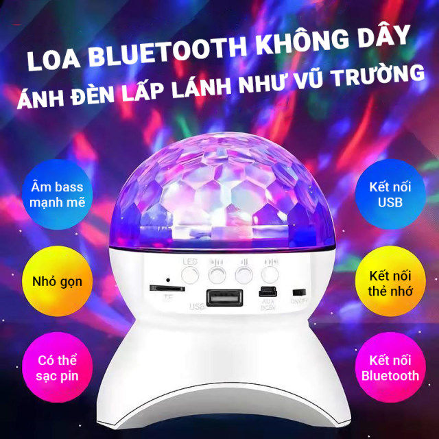 Loa bluetooth jbl l740, loa bluetooth bass mạnh, âm thanh sôi động kiêm đèn vũ trường nhiều màu sắc xoay 360 độ, bảo hành 12 tháng