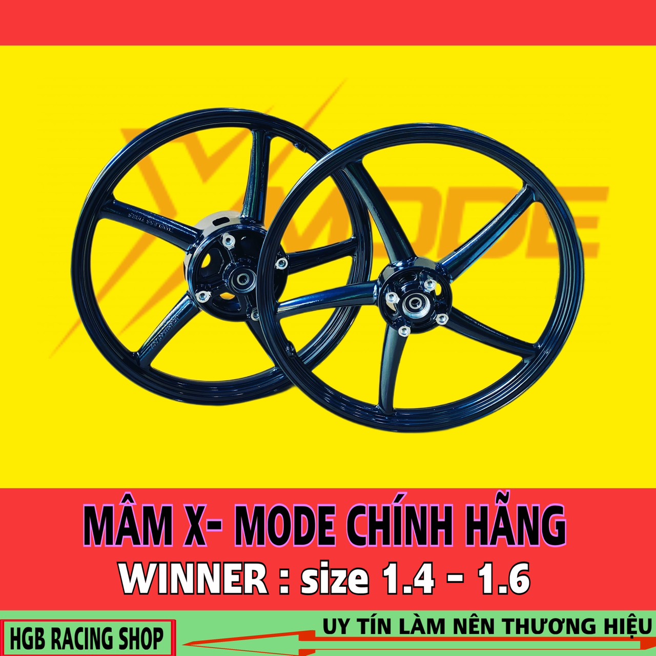 Mâm x - mode 5 cây winner v1 size 1.4 - 1.6