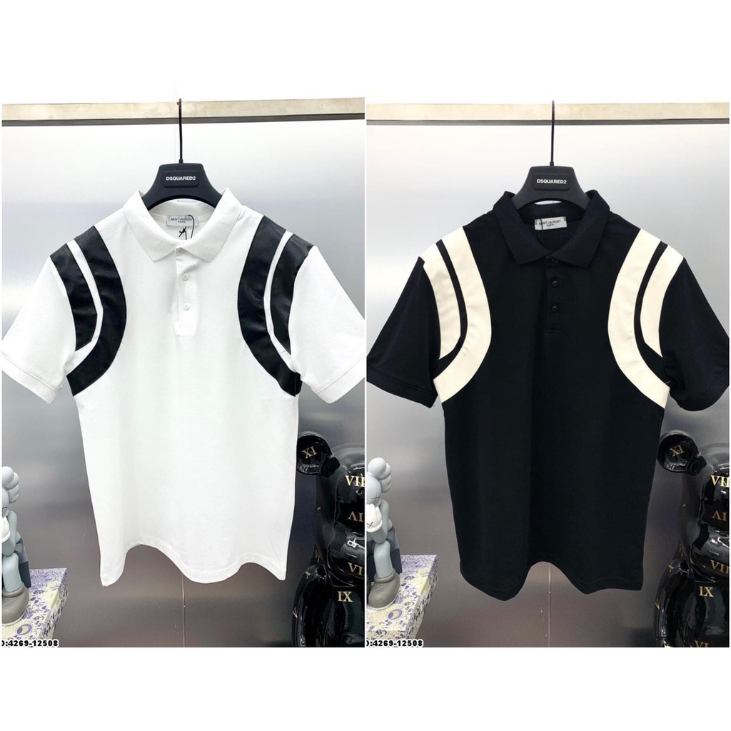 Áo polo viềm vai nam nữ cổ bẻ siêu hót chất vải cotton.