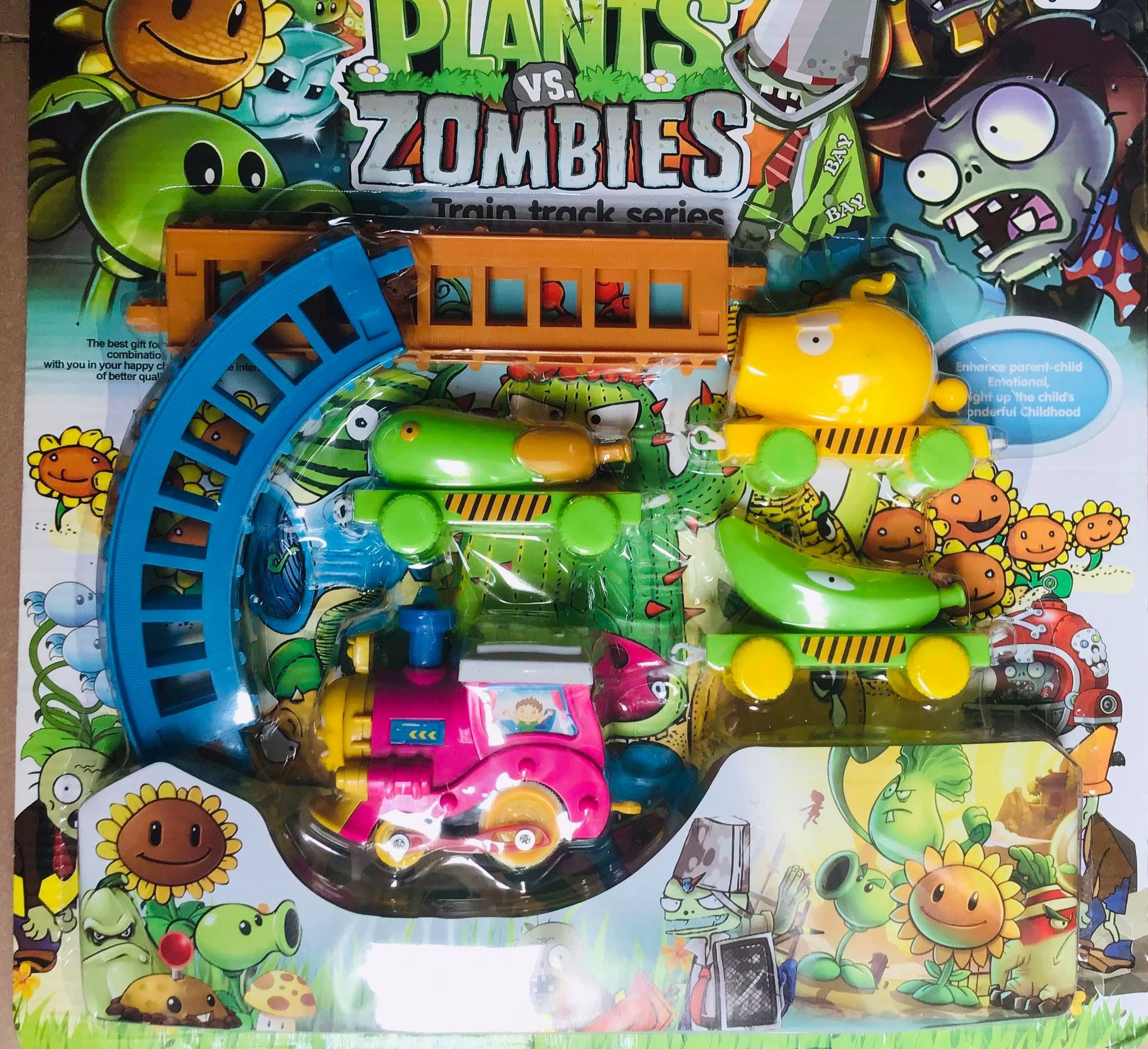 Vỉ đồ chơi xe lửa zombies