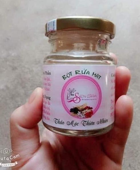 Bột rửa mặt Sen Spa