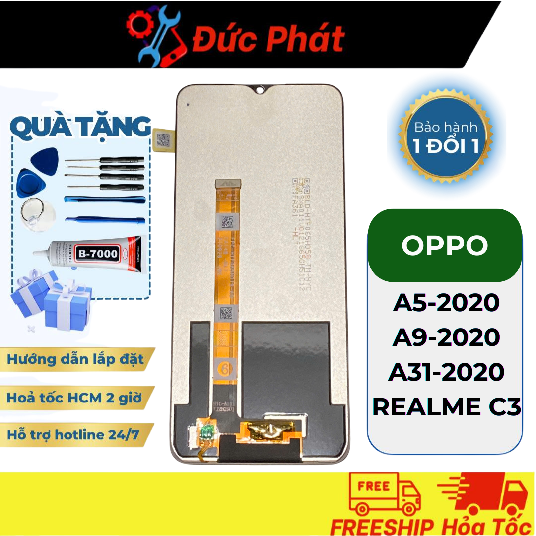  Màn Hình Thay Thế OPPO Realme C3 A5-2020 A9-2020 A31-2020   Tặng keo dán và bộ sửa  