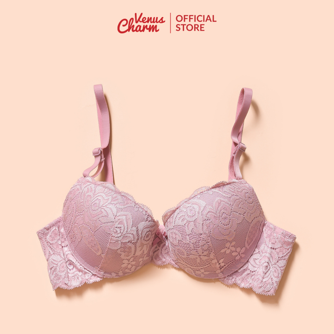 Áo lót nữ có gọng nâng ngực vừa Venus Charm 430 cho ngực vừa và nhỏ, có thể thay dây trong giúp dễ phối đồ