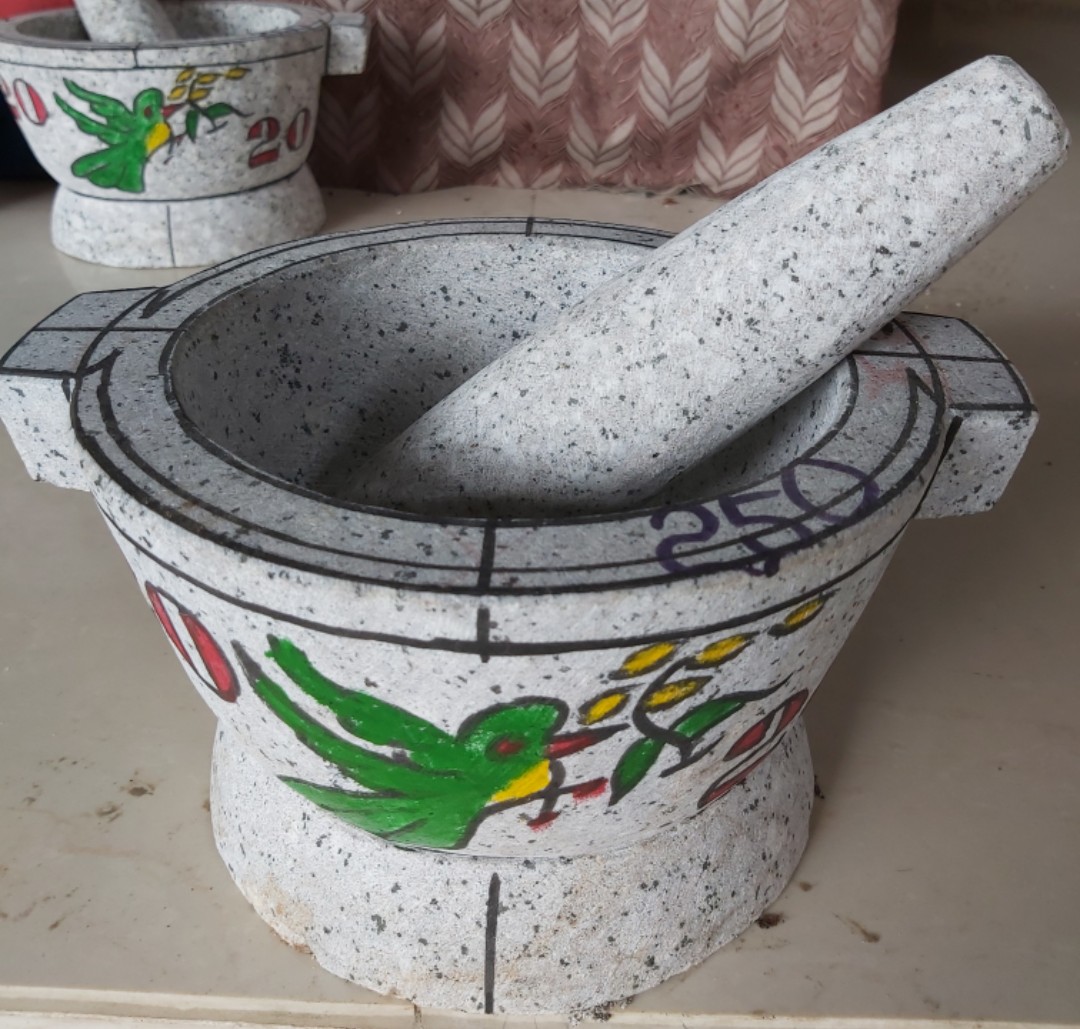Cối đá đường kính 21cm + chày đá