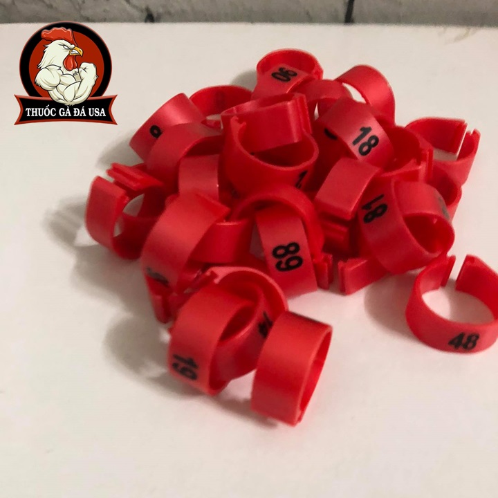 [HCM]Combo 20 Cái Vòng Đánh Dấu Bằng Nhựa Cho Gà Tre