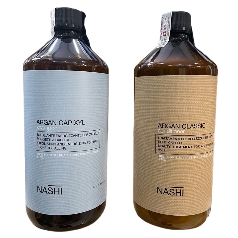 Cặp gội xả chống rụng và kích thích mọc tóc Nashi Argan Capixyl 1000mlx2