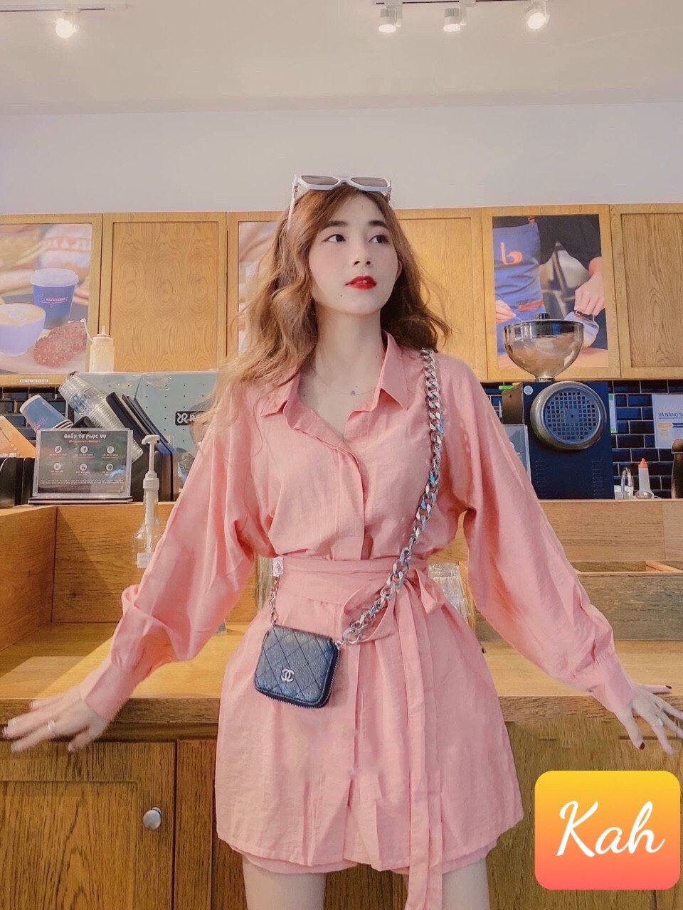 Sét Bộ Voan Đùi Hot Trend Áo Sơ Mi Giấu Quần Trẻ Trung Phóng Khoáng TTSA0668