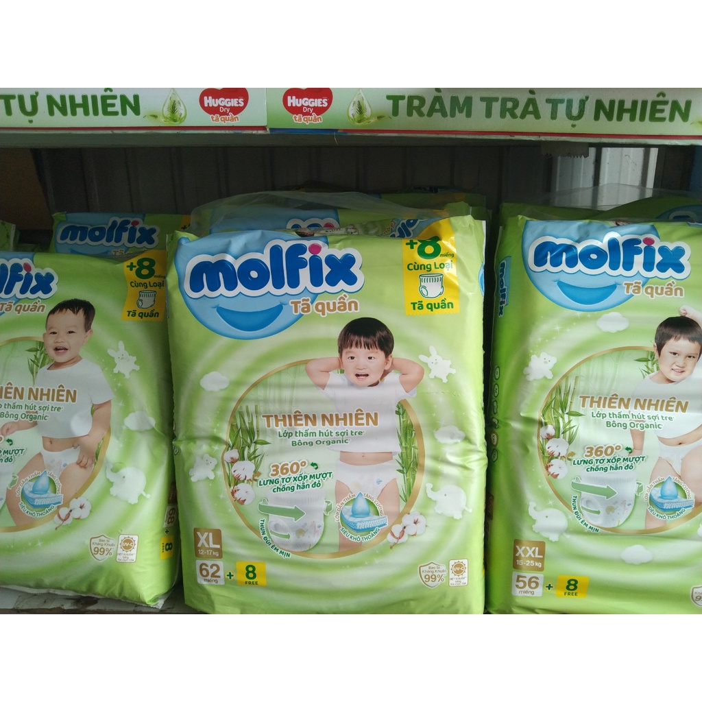 Tã quần mofix size m76, l68, xl62, xxl56