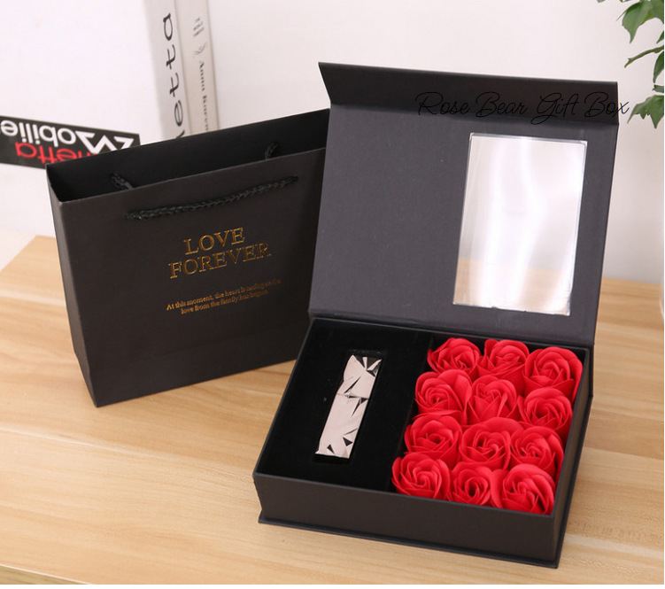 Hộp Hoa Hồng Đựng Son ( tặng kèm son )full box