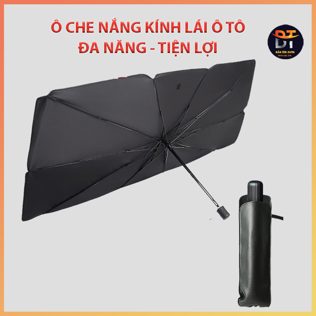 Ô dù che nắng kính trước xe ô tô, che nắng kính lái Densu xe hơi bảo vệ nội thất ô tô chống nắng, chống tia UV hiệu quả dù che nắng kính lái xe Mazda,Toyota,Honda,Hyundai,Kia,Ford,Nissan