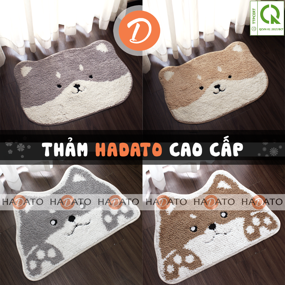 Thảm lau chân thảm chùi chân Mặt Thú cưng carmi dễ thương chất liệu mềm mịn, có thể giặt máy- CAO CẤP- CM 2