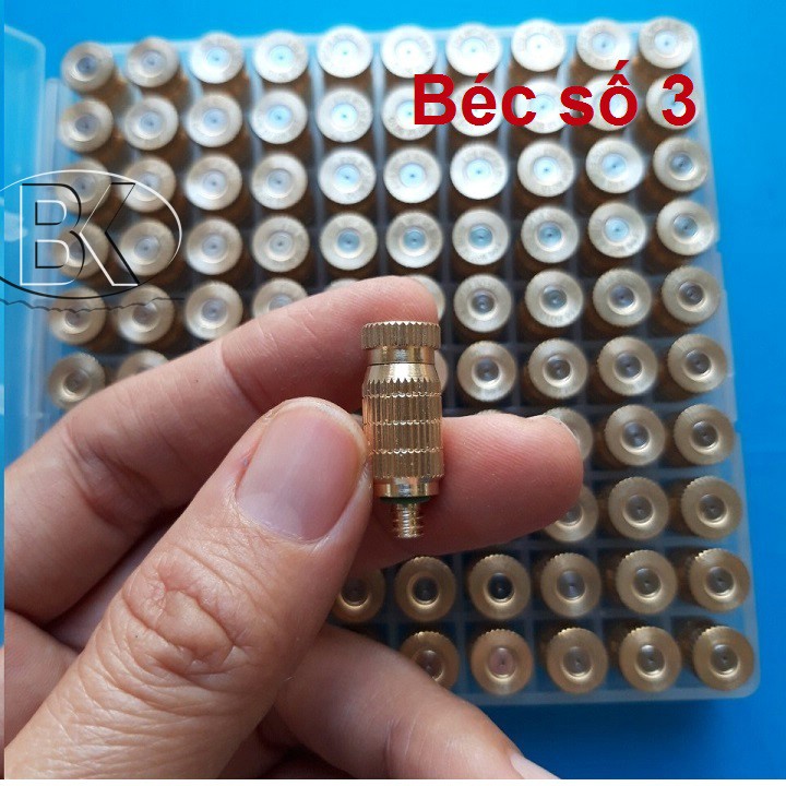 5 béc phun sương làm mát (béc số 1, số 2, số 3)
