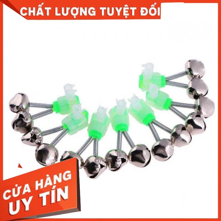 Bộ 10 chuông báo cá - combo 10 chuông báo cá nhựa kẹp