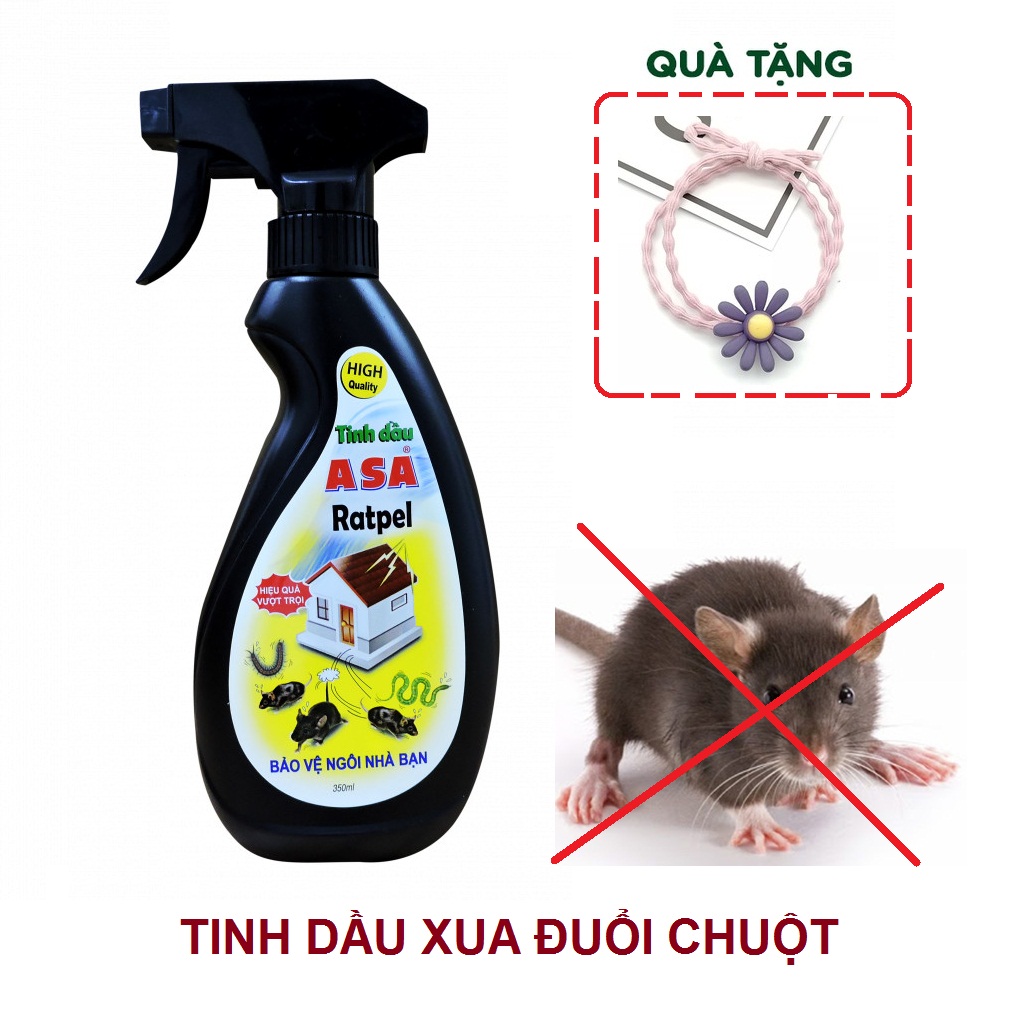 Xịt xua đuổi chuột ASA Rat Repell 350ml/600 ml - Tinh dầu xua đuổi chuột  - Tăng gấp đôi dung tich , tiết kiệm hơn