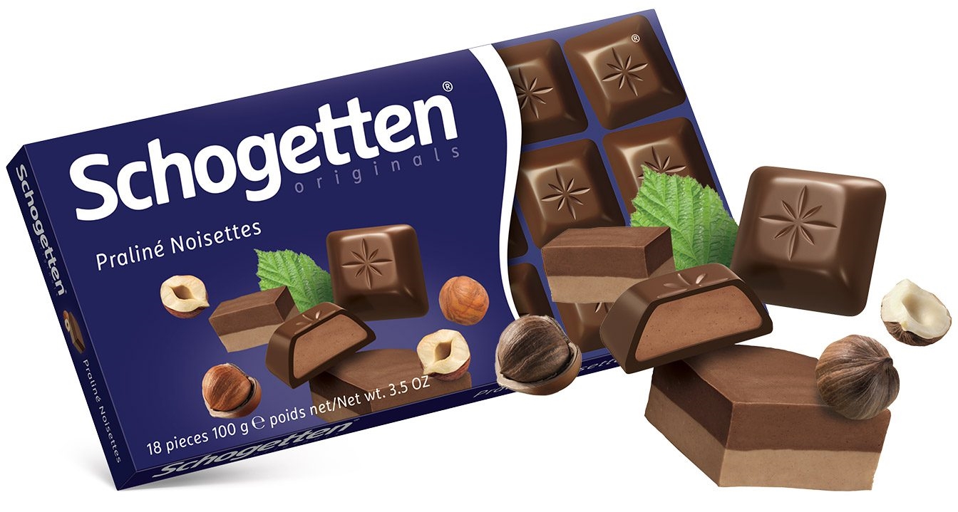 Socola sữa hạt dẻ sản xuất tại Đức Schogetten 100g