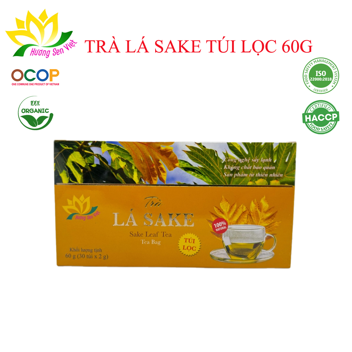Trà Lá sake túi lọc - Hương Sen Việt
