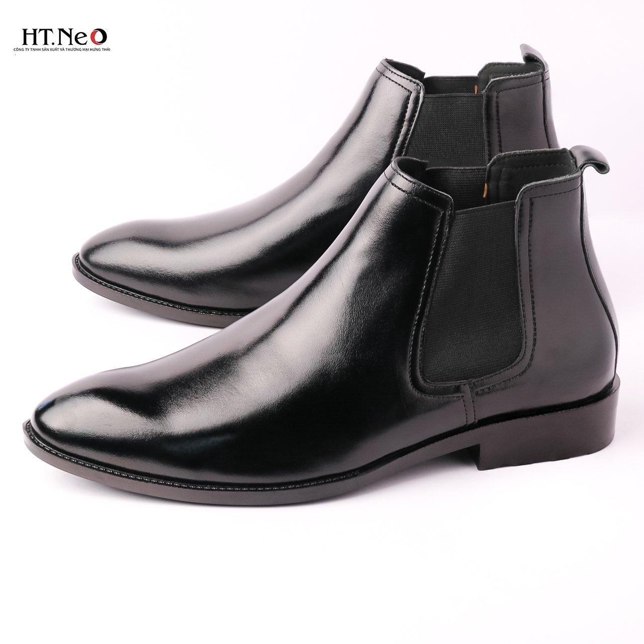 Giày nam cổ cao, giày boost nam chất liệu da thật cao cấp  HT.NeO HOT 2021 DN25- de