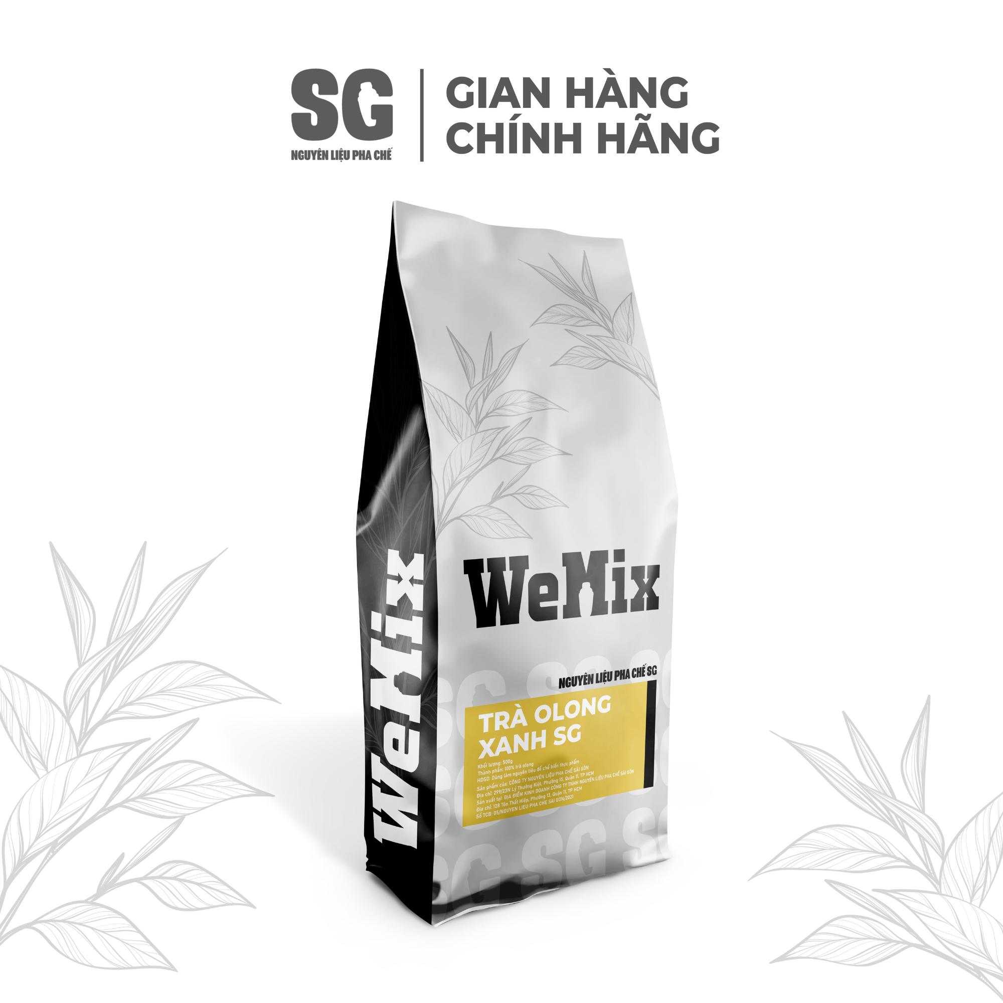 Trà olong xanh sg 500g, trà ô long pha trà sữa thơm béo ngon, trà trái cây hương vị tự nhiên - nguyên liệu pha chế sg