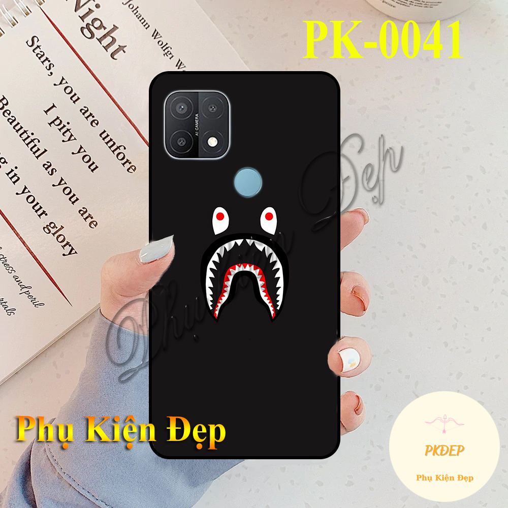 Ốp lưng oppo a15s - ốp dẻo đen in hình ba_pe