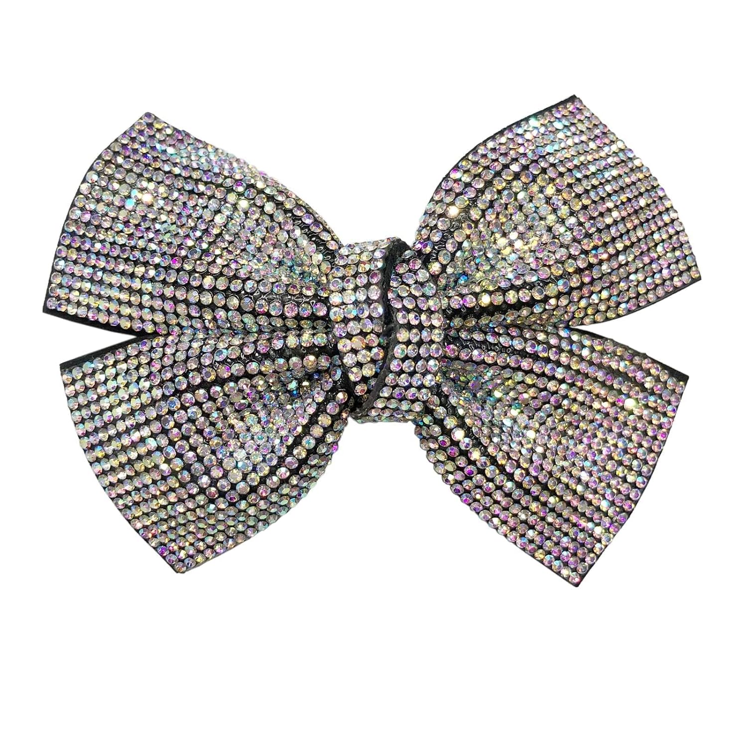 LINAYOHA 1 Pcs White Elegant Jewelry Crystal Shiny Rhinestones Butterfly Hair Bow Claw Clip Accessories For Women Girl Flower Princess Headwear Hair Pin Ba