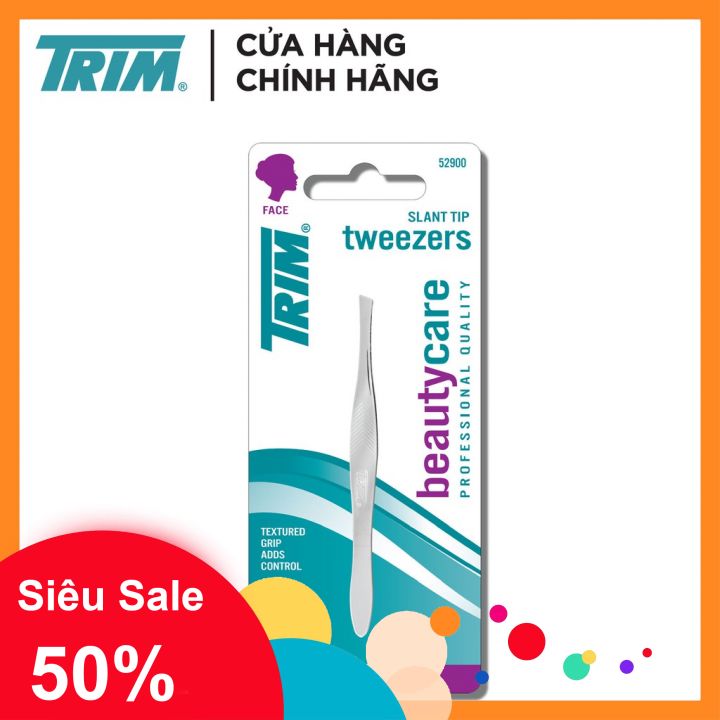 Nhíp nhổ lông mày hiệu TRIM cao cấp - Nhíp đầu vuông