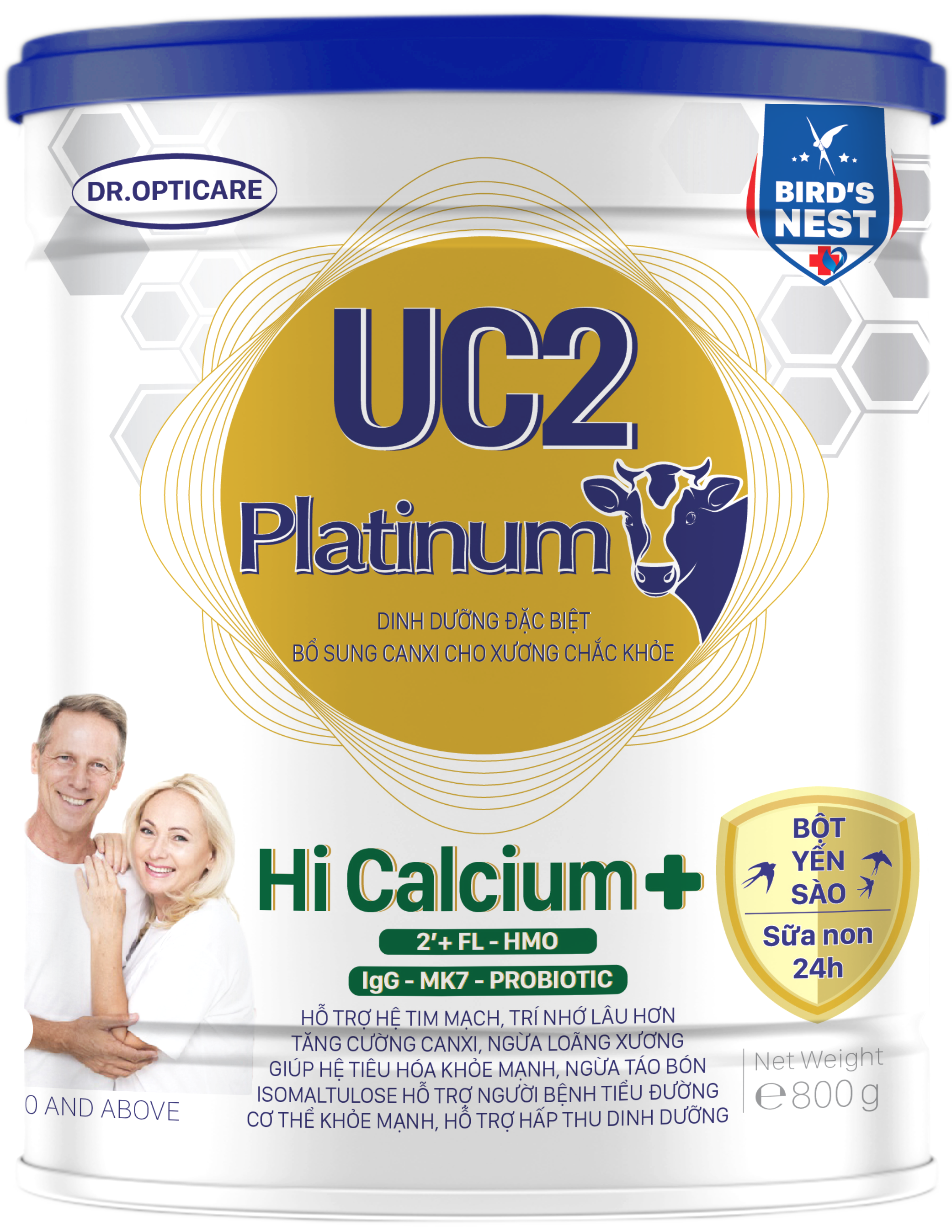 Sữa bột uc2 platinum hi calcium + 800g - freeship max - lohamart