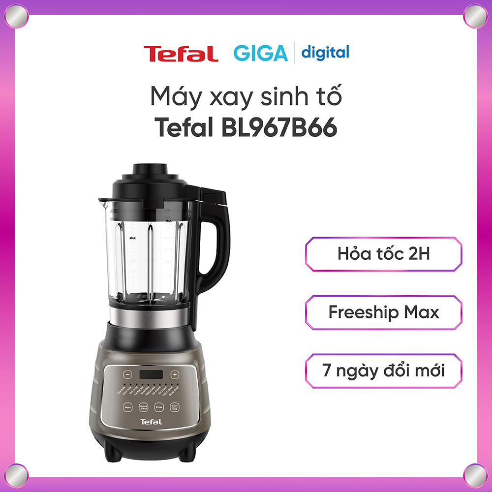 Máy xay sinh tố, làm sữa hạt đa năng tefal bl967b66 - công suất 1300w - chính hãng
