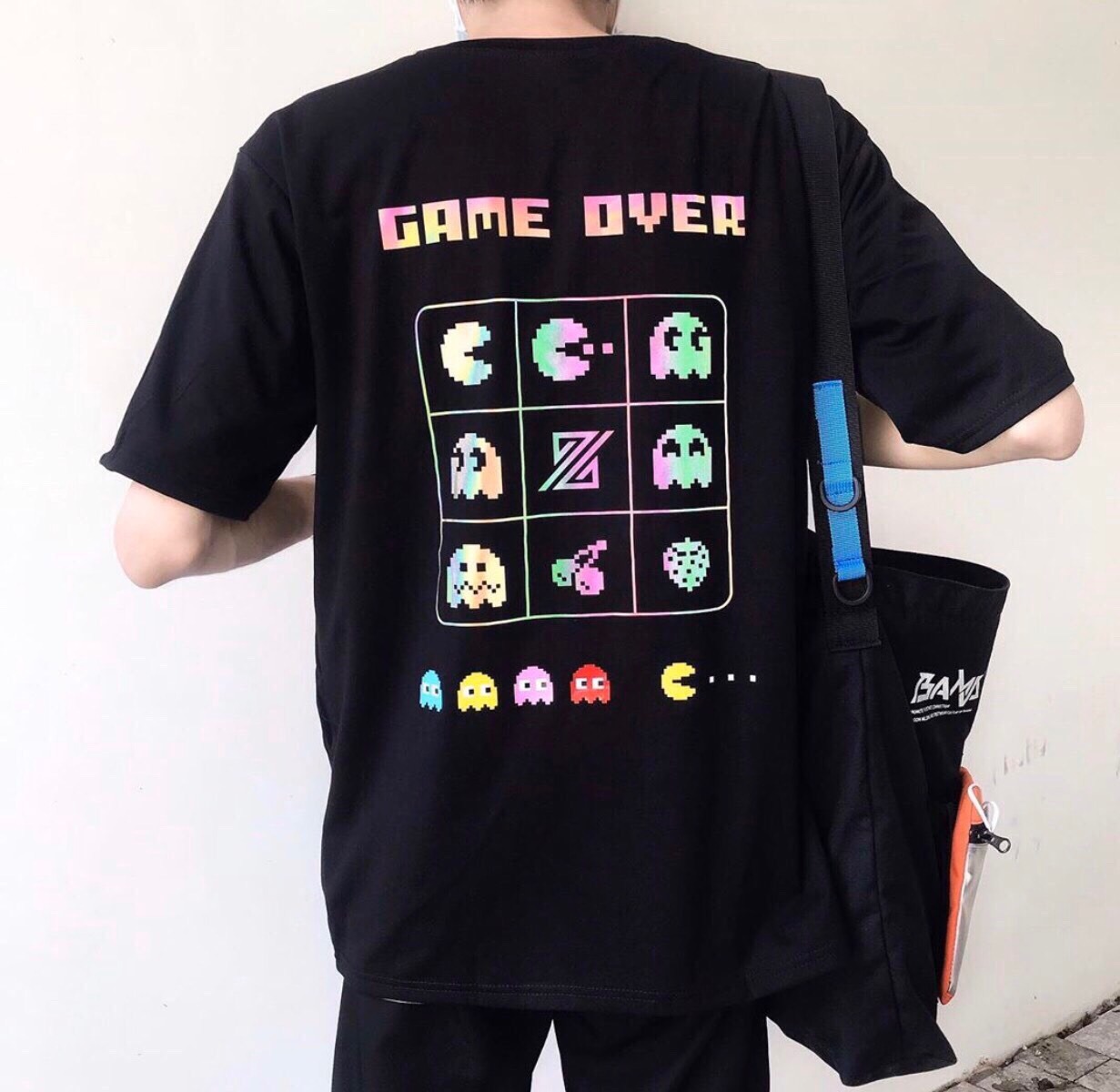 ÁO THUN NAM NỮ GAMEOVER IN 3D PHẢN QUANG HOT TREND PINK SHOP