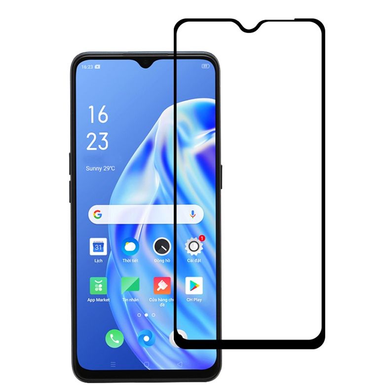 Kính cường lực Oppo A91 kính full màn hình full keo
