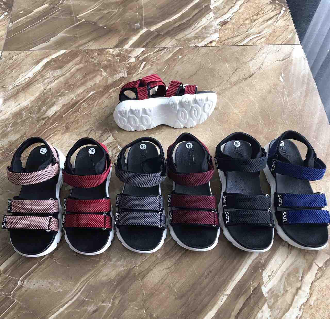Giày sandal Satl nữ quai ngang siêu nhẹ