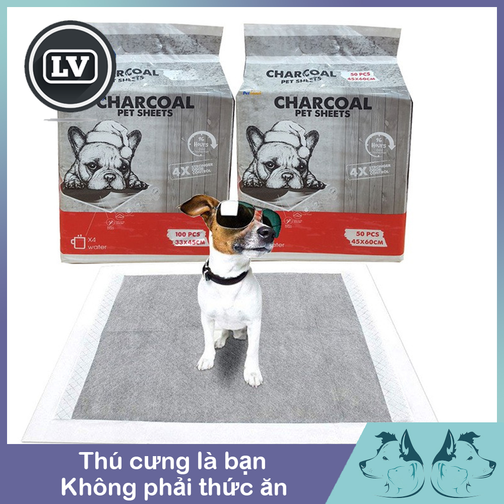 Tấm lót ổ cho chó mèo - Tấm lót vệ sinh chó mèo than hoạt tính Charcoal
