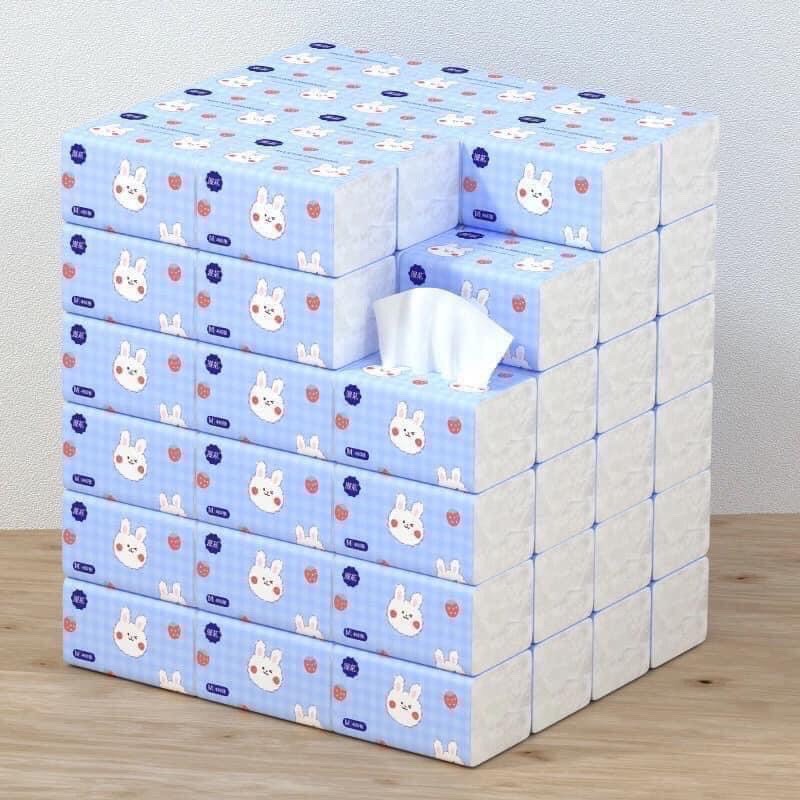 Thùng giấy ăn thỏ trắng siêu dai siêu mịn