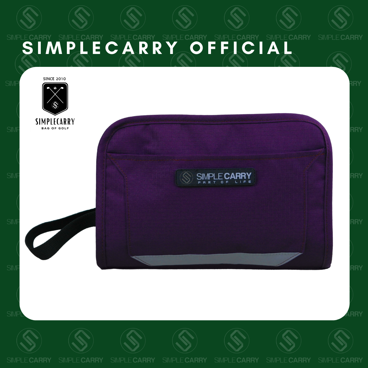 Túi golf pouch cầm tay simplecarry màu purple - 골프 파우치 phụ kiện chơi golf