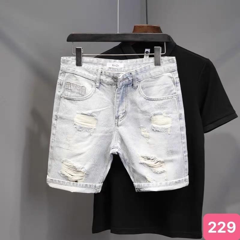Quần Short Jean Rách Kiểu Phong Cách Hàn Quốc - Phong cách mùa hè